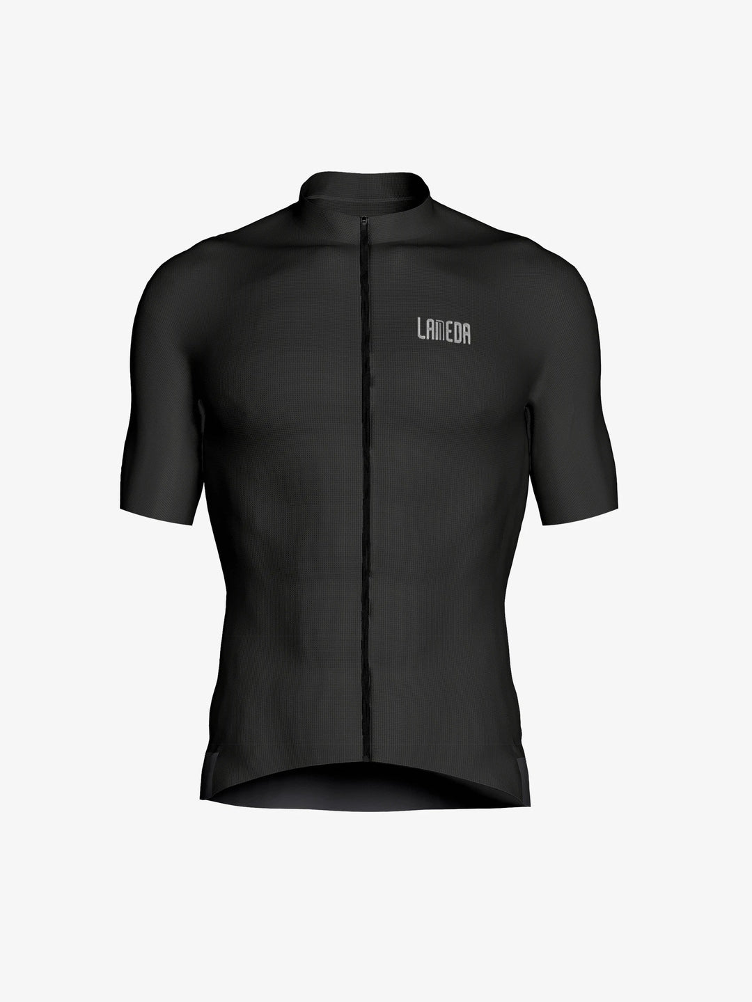 Silver Men's Cycling Jersey - Black