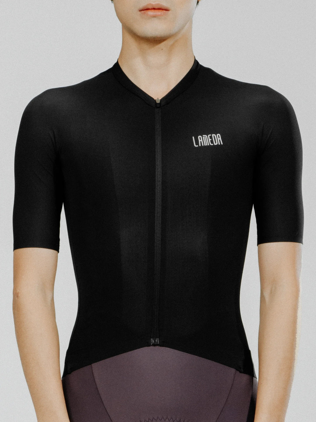 Silver Men's Cycling Jersey - Black