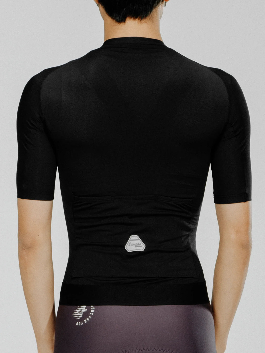 Silver Men's Cycling Jersey - Black