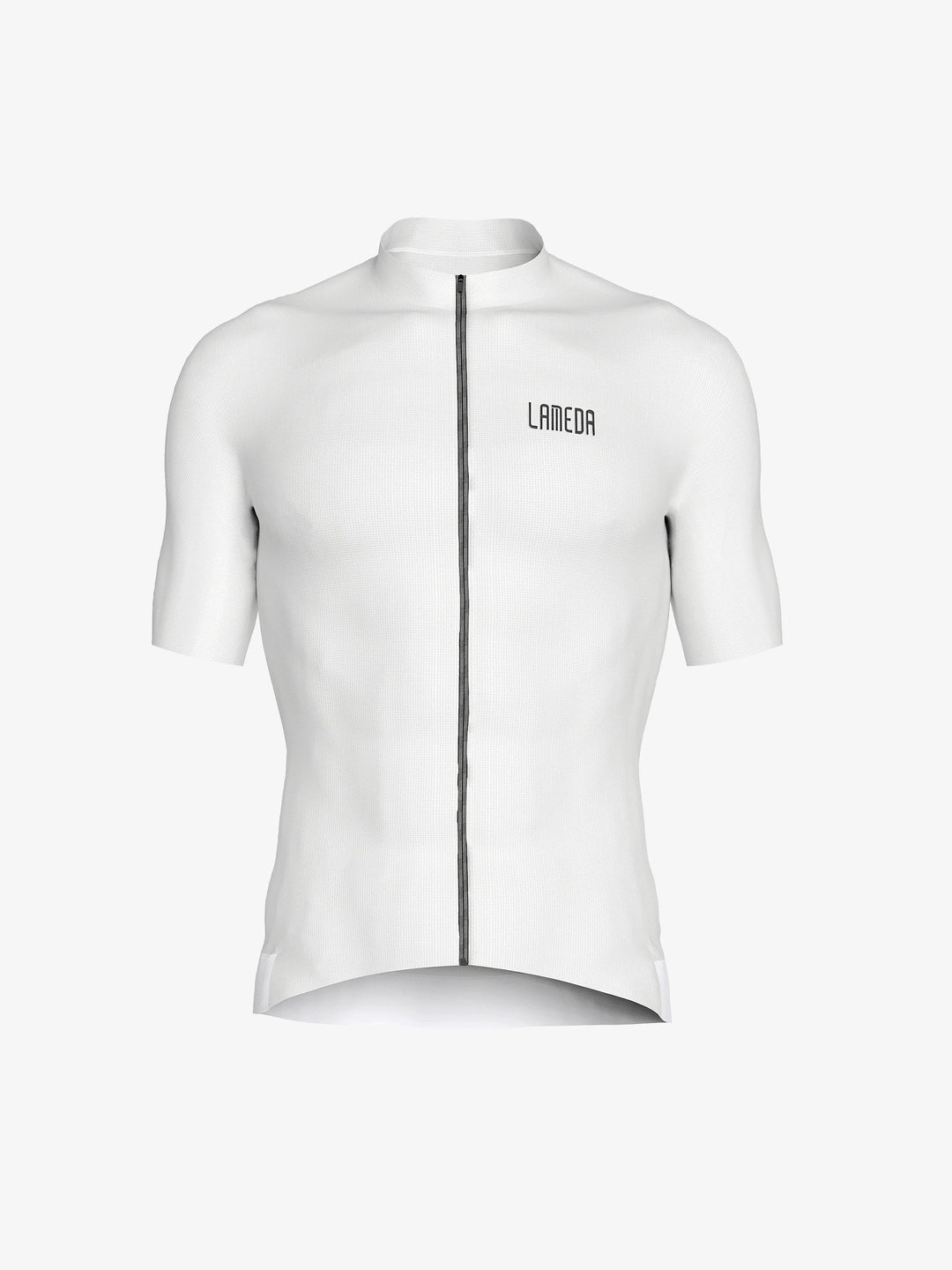 Silver Men's Cycling Jersey - White