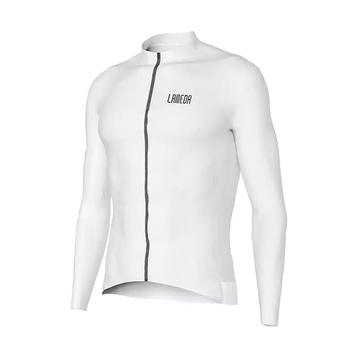 Cyclist Corner Silver Men Long Sleeve Cycling Jersey