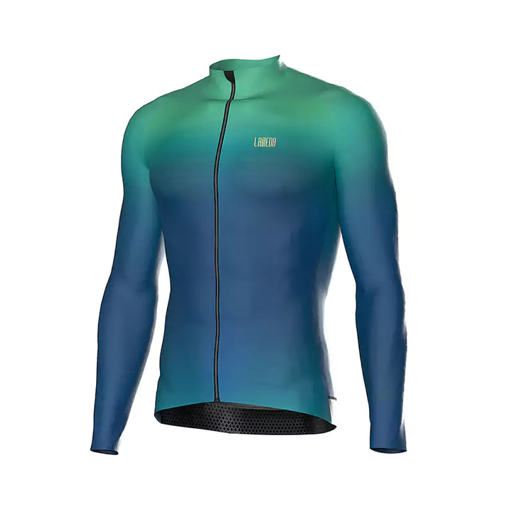 Cyclist Corner Star Road Men Fleeced Long Sleeve Winter Cycling Jersey