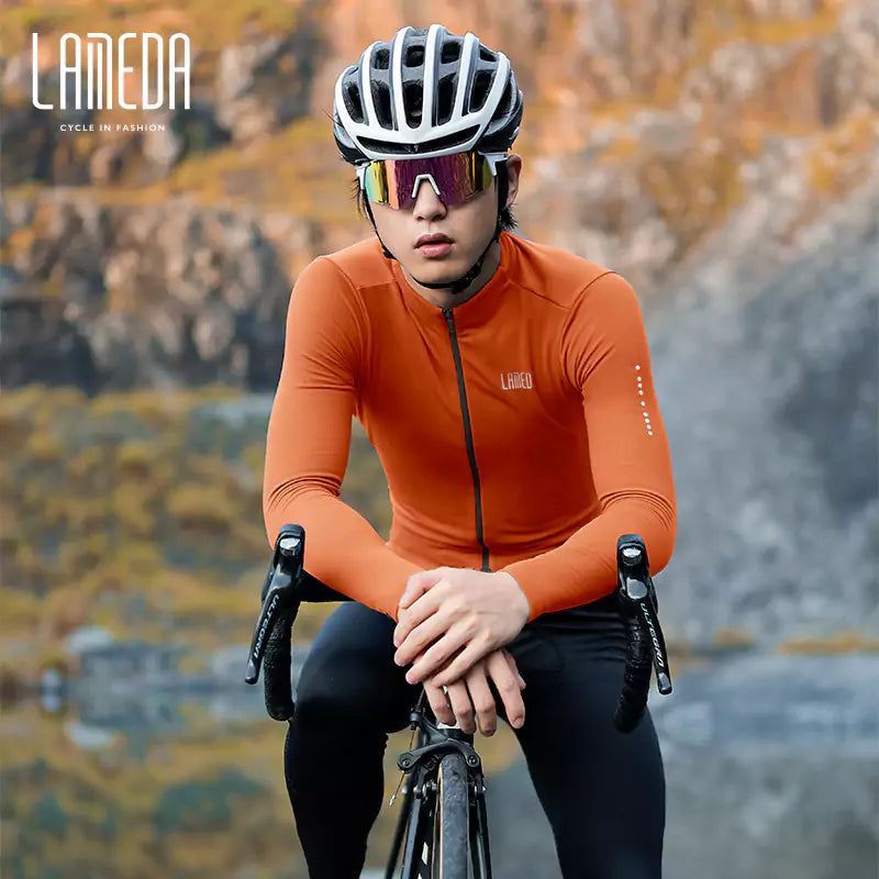 Cyclist Corner Transcend Men Fleeced Winter Long Sleeve Cycling Jersey