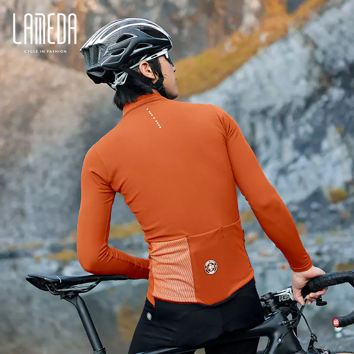 Cyclist Corner Transcend Men Fleeced Winter Long Sleeve Cycling Jersey