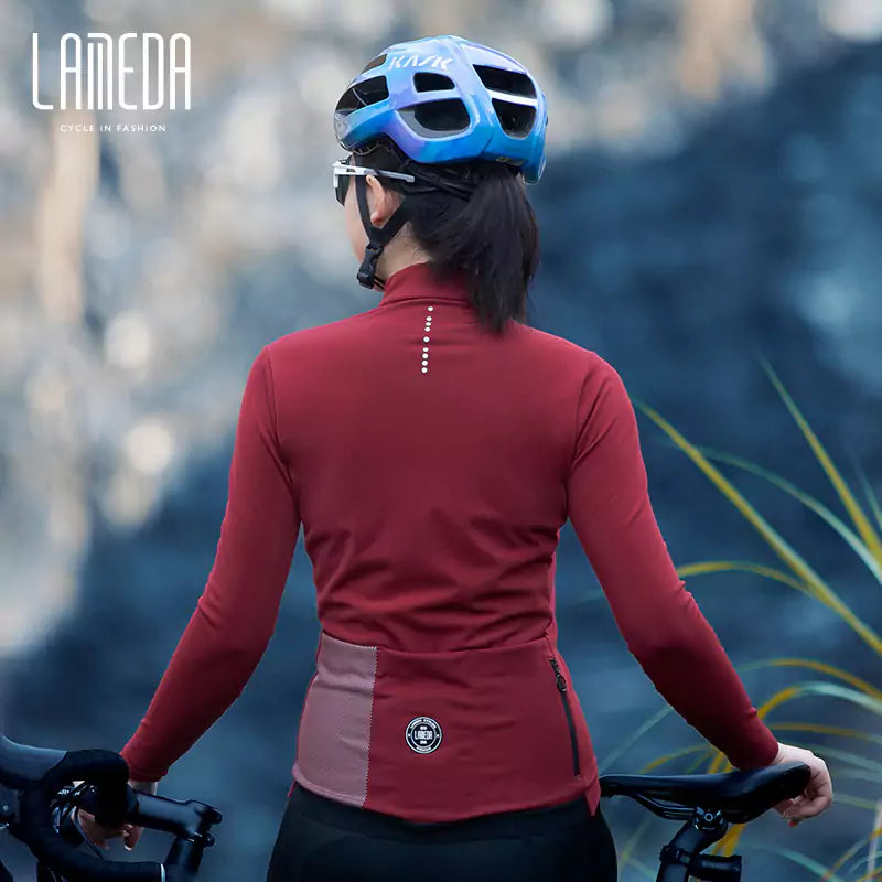 Cyclist Corner Transcend Women Fleeced Winter Cycling Jersey