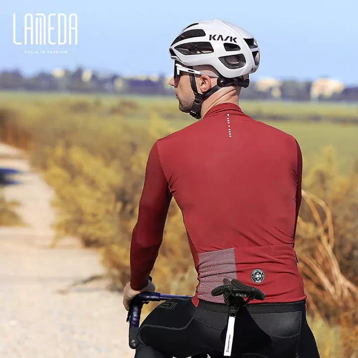 Cyclist Corner Transcend Men Fleeced Winter Long Sleeve Cycling Jersey