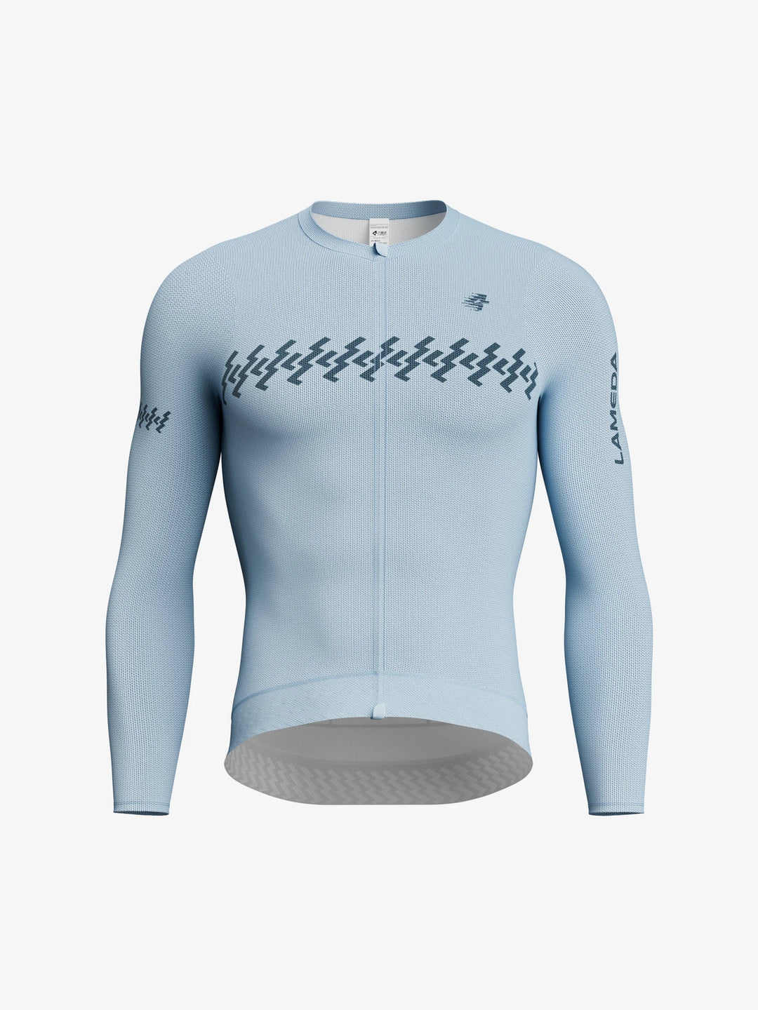 Verde Men Cycling Jersey Long Sleeve - Mediterranean Blue