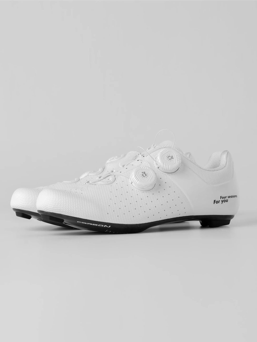 Yik Carbon Fiber Cycling Cleat Shoes - White